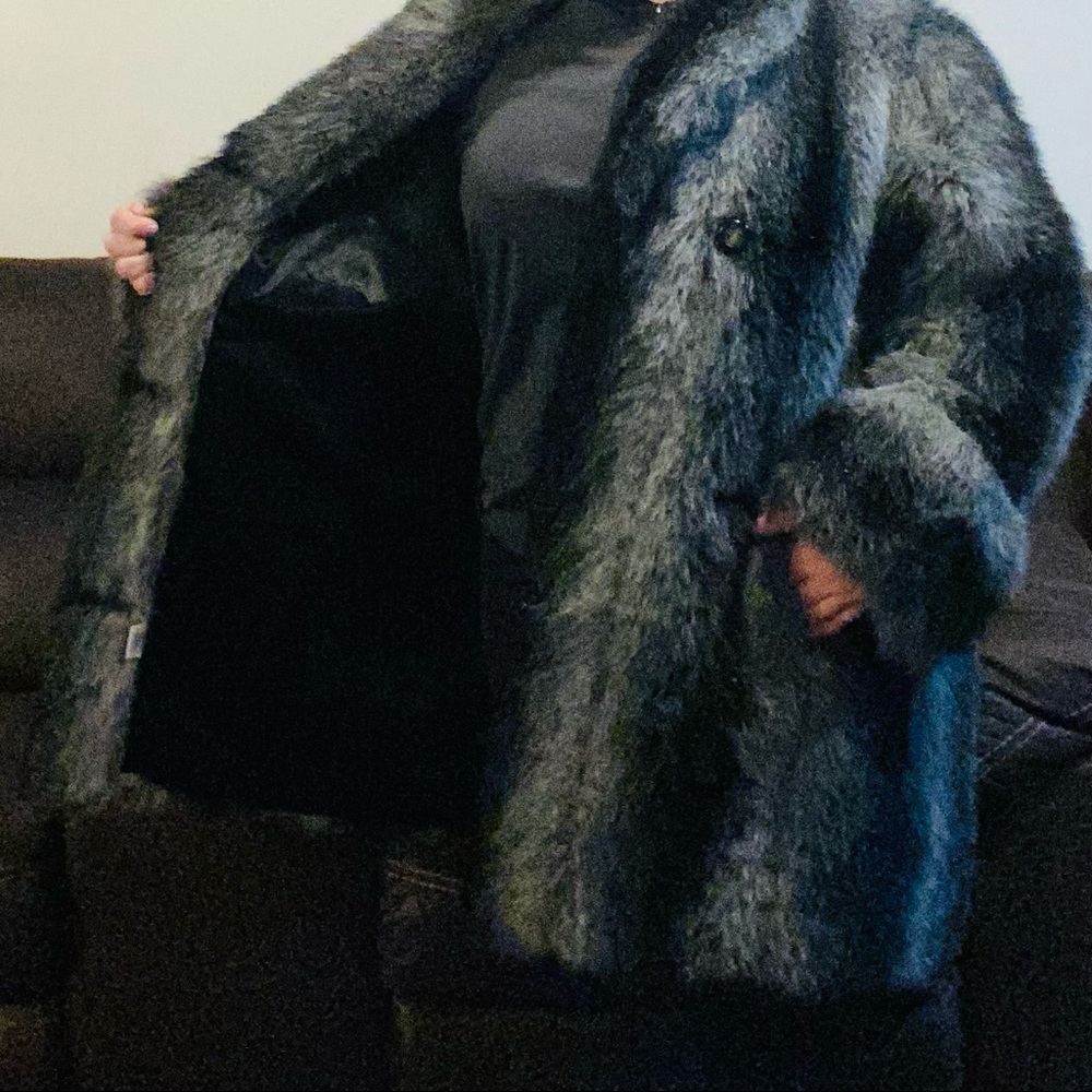 Luxury faux fur coat